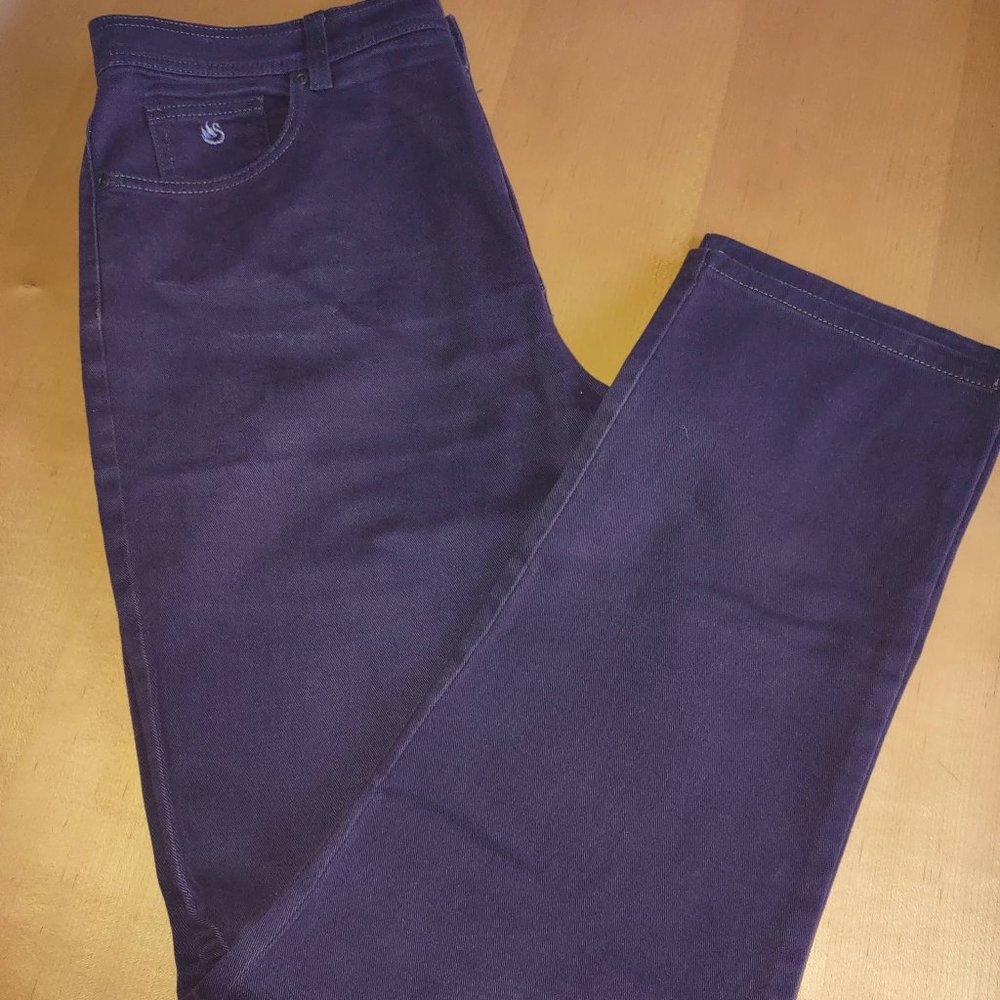 Gloria Vanderbilt Amanda Jeans Purple Size 14 Long